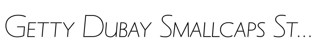 Getty Dubay Smallcaps Standard